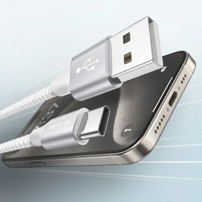 câble tressé usb vers usb c charge rapide et durable câble tressé usb vers usb c charge rapide et durable